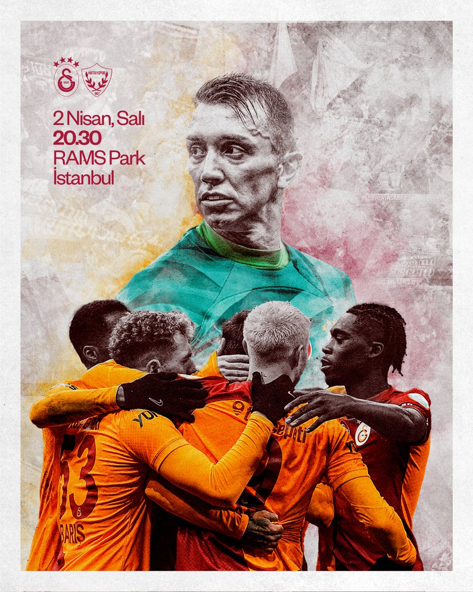 #BugünGünlerdenGALATASARAY 💪

🏆 Trendyol Süper Lig 2023-2024 Sezonu
🗓️ 31. Hafta
⚽ A. Hatayspor
📆 02.04.2024
⏰ 20.30
🏟️ Ali Sami Yen Spor Kompleksi RAMS Park
📲 #GSvHTY