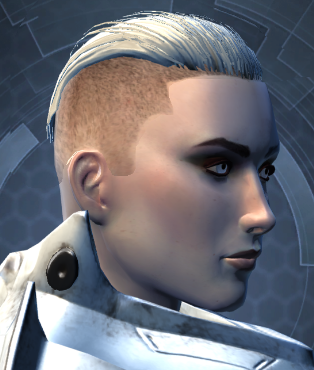 Hey, @SWTOR, could we please have this look in-game? The buzzed hair from appearances with the undercut looks so, so, so good together but they all have facial hair attached! @SentSterling or @swtorista, can you work your mojo? 😅🥺👉👈 #SWTOR #StarWars