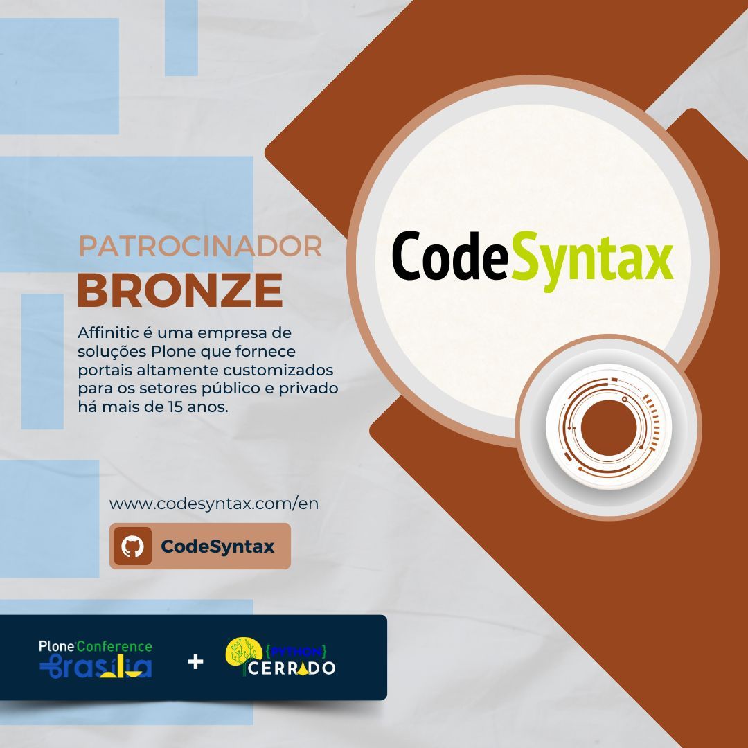 ploneorgbr's tweet image. 🎉 Kaixo CodeSyntax 🎉! É com imensa alegria que anunciamos seu apoio como patrocinador da Plone Conference 2024! 🌟 Com a adesão de nossos amigos bascos, Brasília será ainda mais vibrante e alegre.
#plone #pythoncerrado2024 #ploneconf2024 #opensource #CMS #Python #React