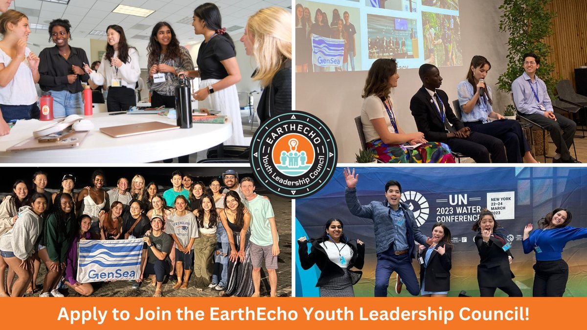 Applications are open for the EarthEcho Youth Leadership Council! Join a team of young leaders who shape @EarthEcho’s programs while leading initiatives to build a global youth movement to protect and restore our ocean planet. Apply by May 6 at: bit.ly/YLCapply #GenSea