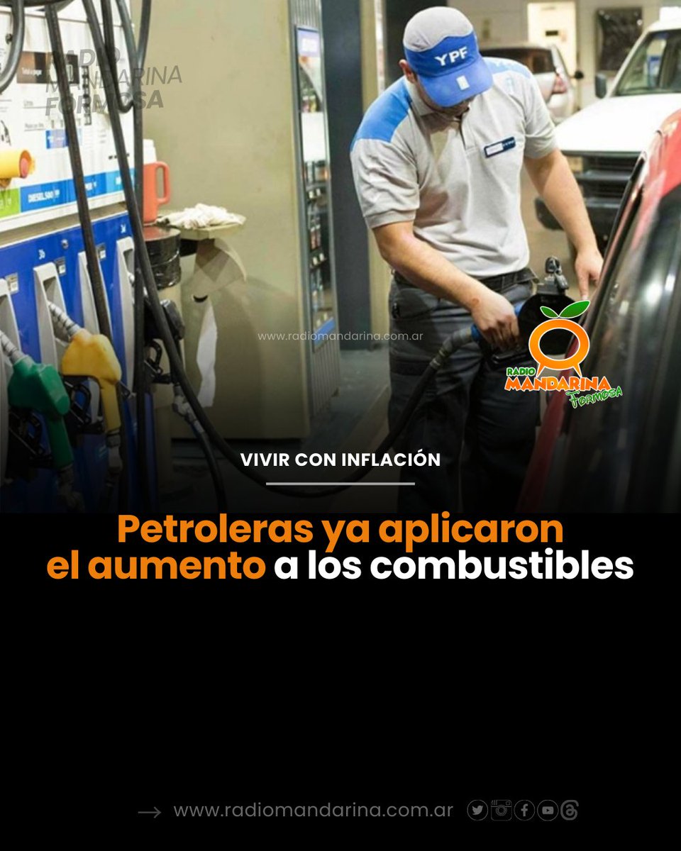 ⛽️Petroleras comenzaron a actualizar los valores de sus combustibles, lo que representa un golpe al bolsillo del trabajador. En #Formosa, el cuadro tarifario de las diferentes petroleras, quedó en el orden de una suba promedio del 4,5% aproximadamente.
#combustibles #petroleras