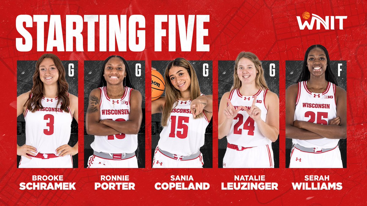 Here's our 5 for the Great 8! #OnWisconsin | @WomensNIT