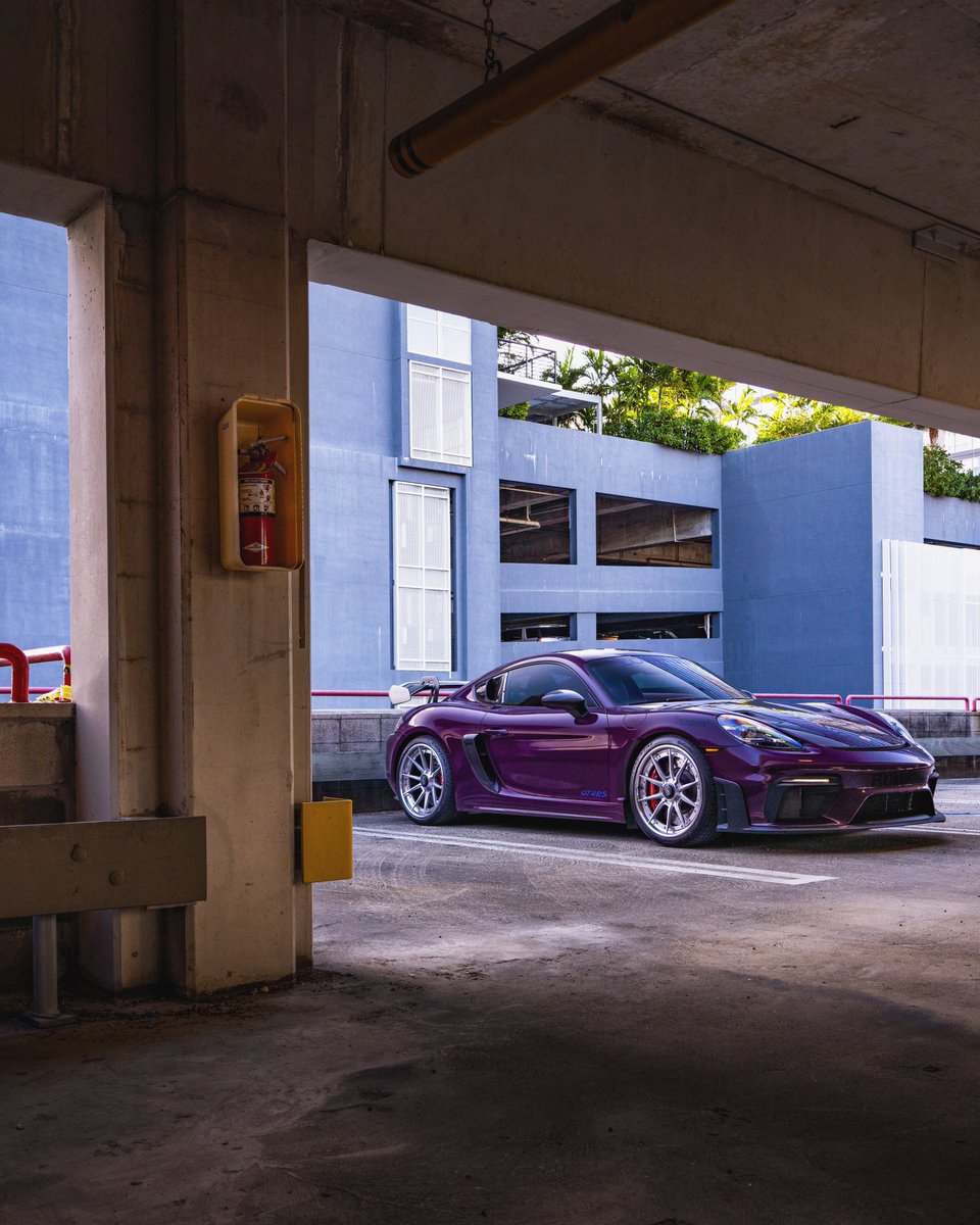 Chased a sunrise in a Midnight Purple GT4RS. Painted in tribute to the Nissan R34 GTR