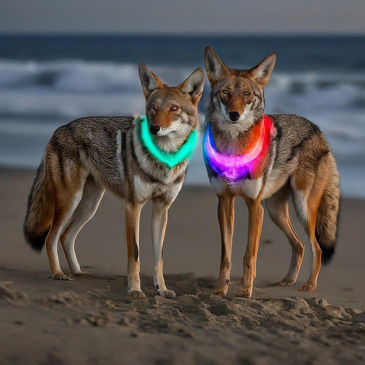 We are happy to announce that we have tracked down every coyote in Huntington Beach (where our headquarters are) and fit them with our LED collars so that residents can more easily see them coming and take appropriate action.  Hoping to make HB a safer place with our products.