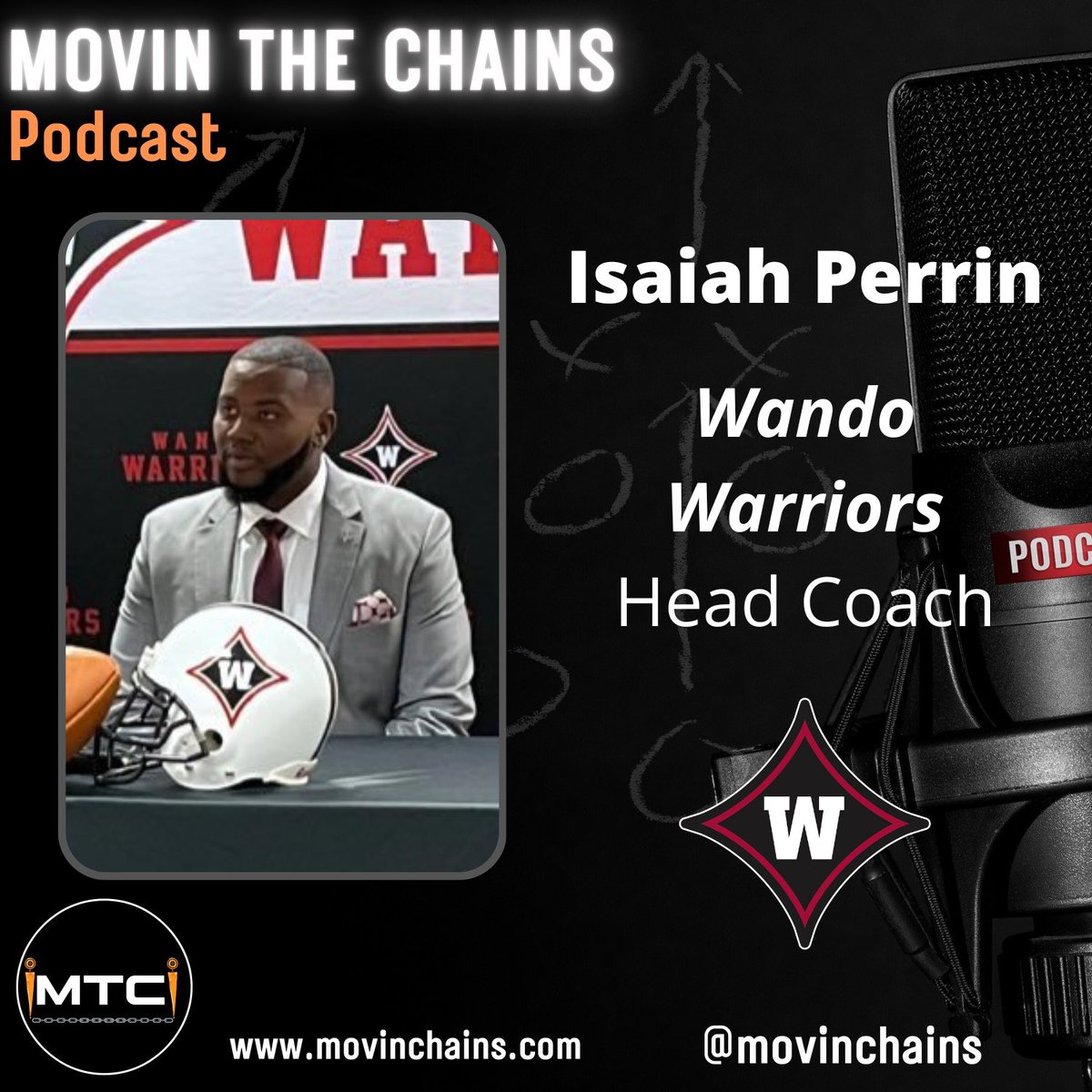 🎙️ISAIAH PERRIN, WANDO WARRIORS' NEW HC - EXCLUSIVE INTERVIEW WITH MTC 🏈@CoachPerrin61 dives into his plan for @WandoHSFootball, his career, playmakers & more! #schsfb #hsfb 🗓️TUESDAY @7p on Facebook & YouTube🎥📺 ⬇️ 🔗LINK IN BIO