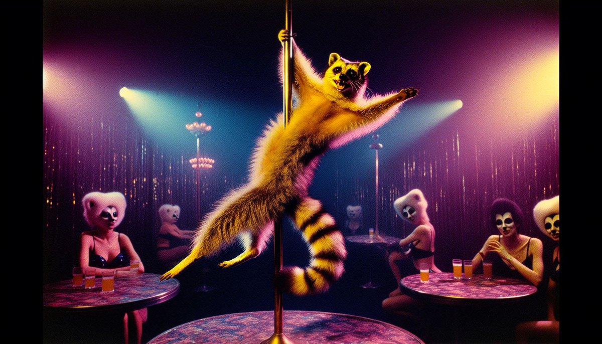 polecats poledancing be like...