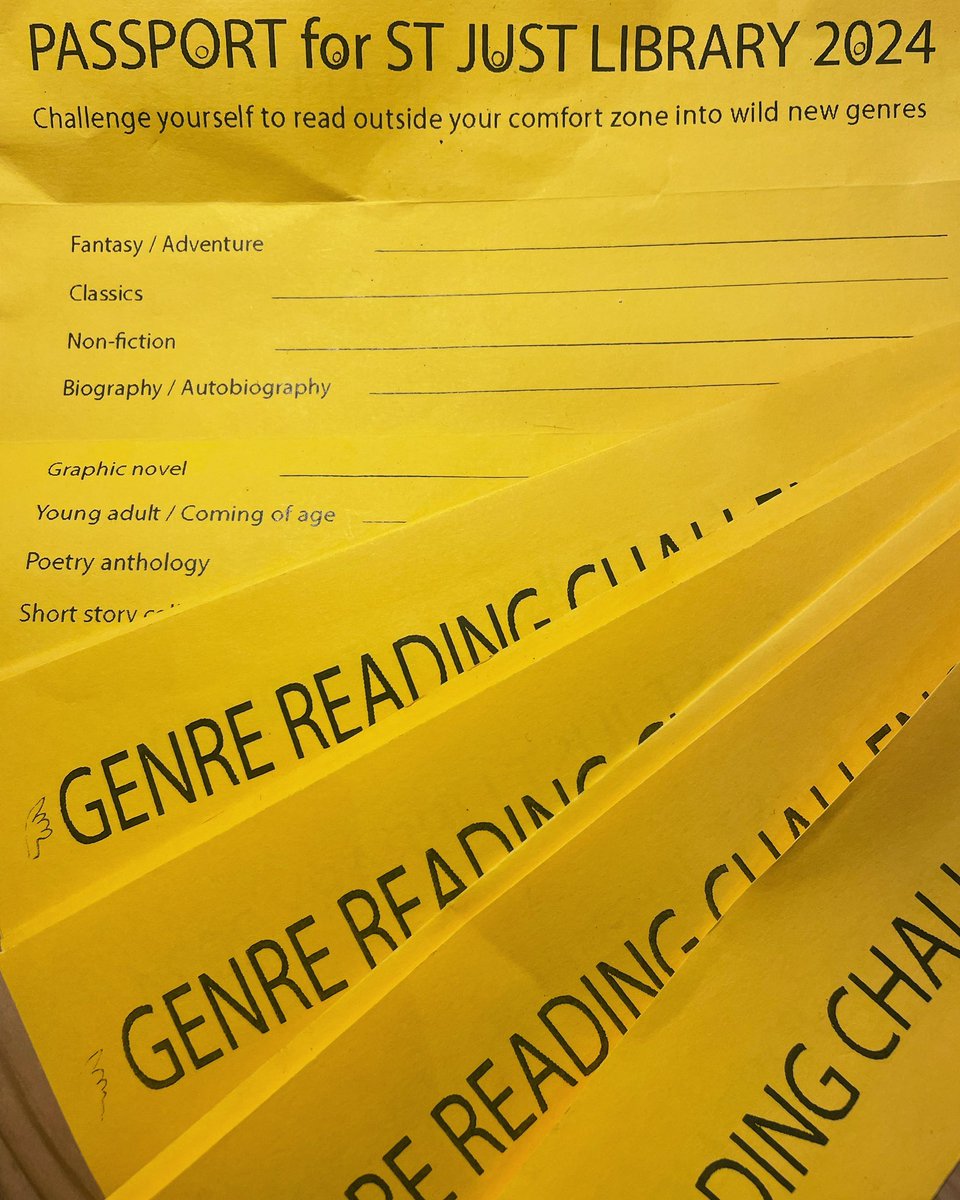 Library Genre Challenge! Are you stuck in a genre rut? Your mission is to borrow and read a book from six different genres between April 1st and September. The passports, on which to record your reading, are in the library- so get reading and get exploring! 
#NoAprilFool #Reading