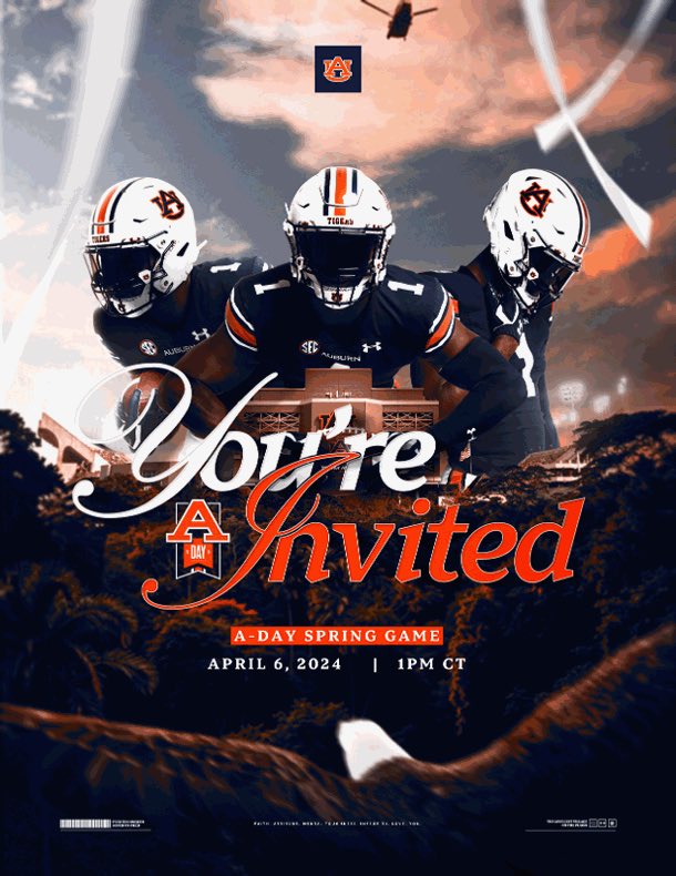 Thank you @g_miller11 and @AuburnFootball for the invite to come back and visit The Plains again this weekend!