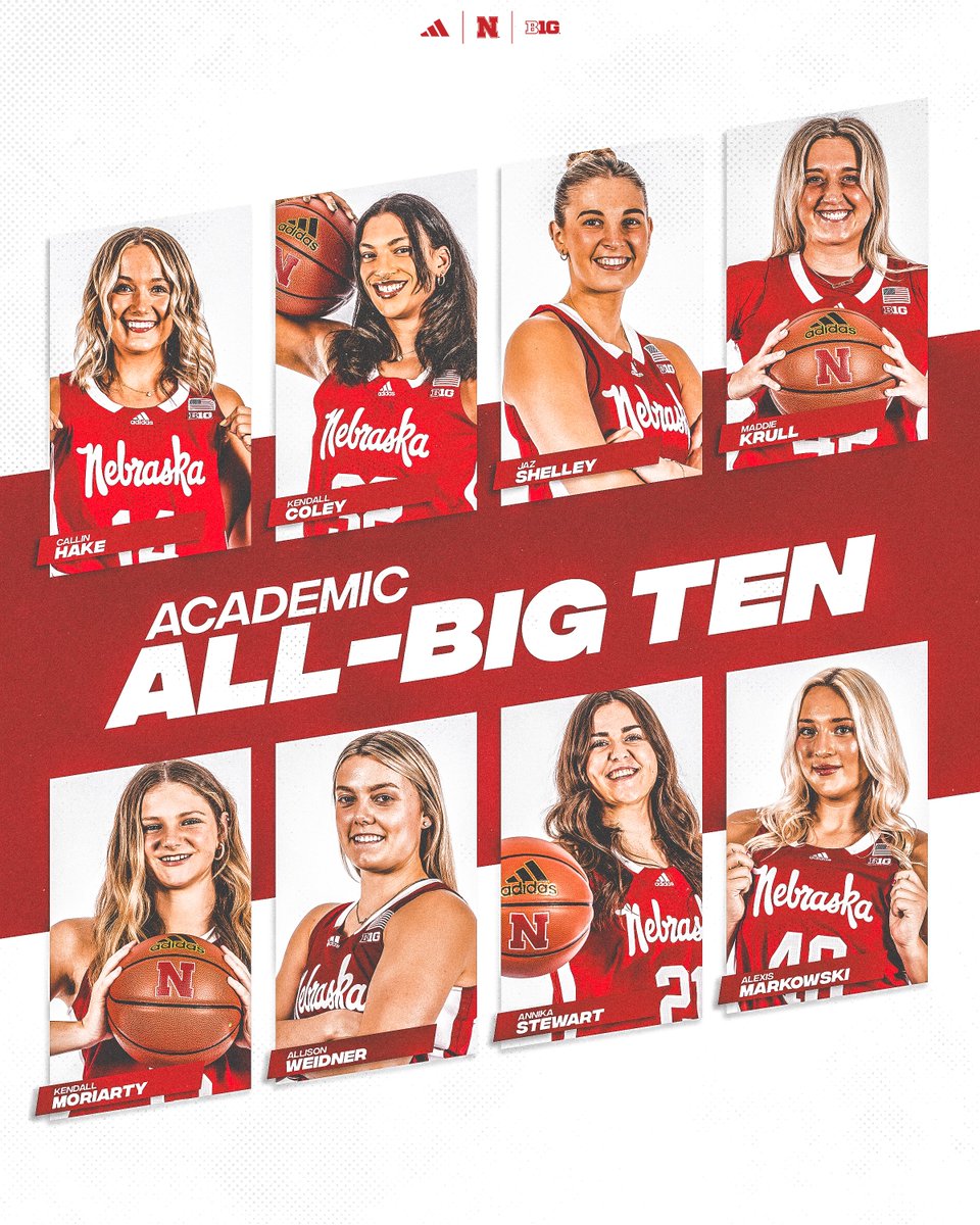 8⃣Huskers named Academic All-Big Ten