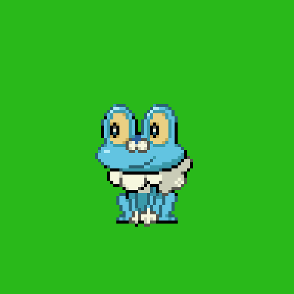 「20240402ゲッコウガ・ゲコガシラ・ケロマツ#pixelart #pokem」|Alphaのイラスト