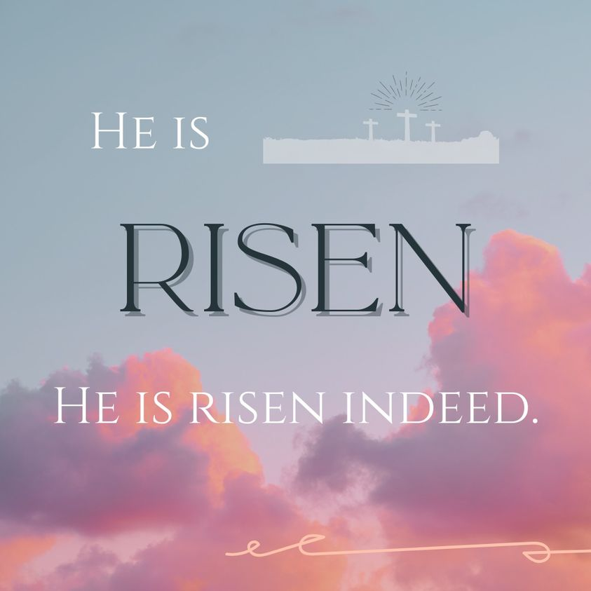 We are still celebrating Jesus' resurrection.