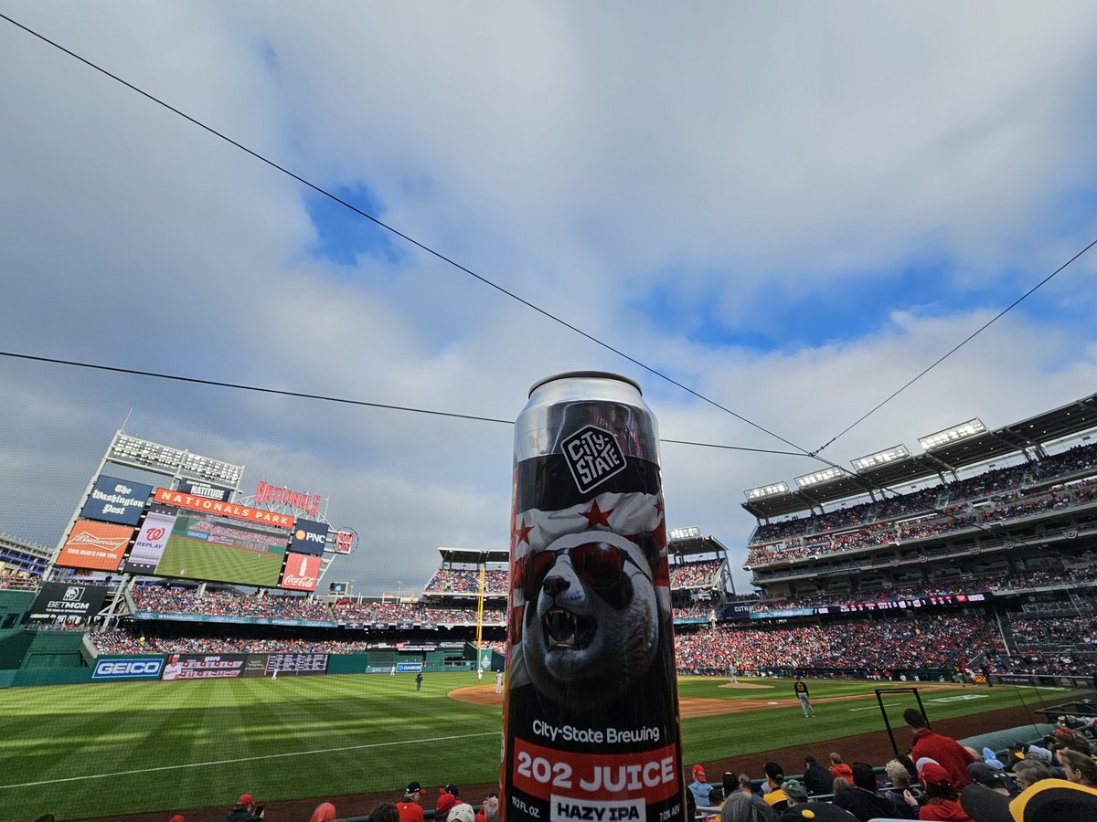 bryanwdc's tweet image. Few things better than #OpeningDay + a local #DCbeer like @citystatebeer ! #NATITUDE