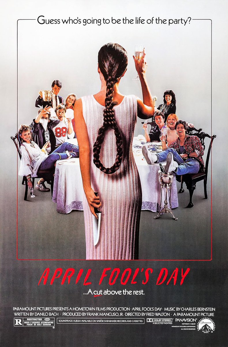 JamesRibeiroJr's tweet photo. Up next, on FANDANGO AT HOME: APRIL FOOL'S DAY.
#AprilFoolsDay #aprilfoolsdaymovie #aprilfoolsday1986 @TheMutantFam @therealjoebob @kinky_horror @RadioParfait @badtechno @TokyoCowboyYuki @HorrorAddictsTV @Cthulhu23 @70shorrorkid @BobbyE1643581 @realfantastico @Kellimaroney https://t.co/JkKnfApc88
