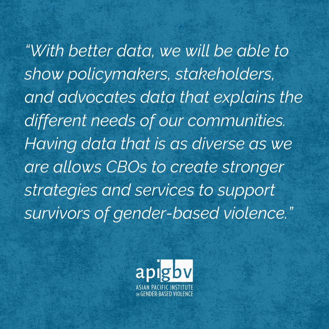 API-GBV applauds the Biden Administration's announcement of revisions to Statistical Policy Directive No. 15: Standards for Maintaining, Collecting, and Presenting Federal Data on Race and Ethnicity. Read our full statement: api-gbv.org/resources/revi… #EndGBV #SupportSurvivors
