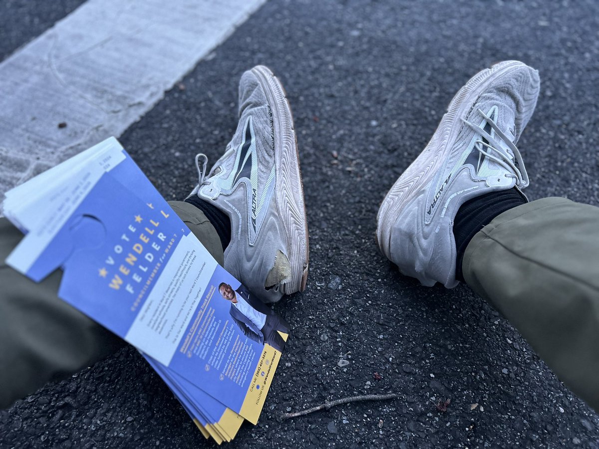 Knocked on so many doors the shoes are starting to rip! Join the team today! WendellForWard7.org #WendellWorks #WinWithWendell #ward7strong #dcdems #ward7democrats #BenningPark #MinnesotaAve #LincolnHeights #ClayTerrace #KingmanPark #HillEast #NaylorGardens #Mayfair