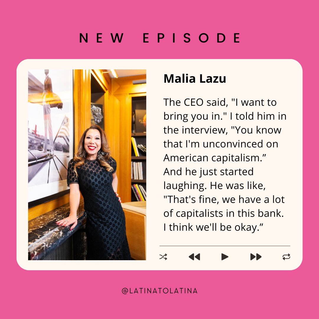 🔆 NEW EPISODE FT. @theurbanlabz As the EVP and Regional President at Berkshire Bank, Malia evolved the bank’s strategic focus to prioritize community impact. She shares her theory of change, and a question she circles back to in therapy. 🎙️Listen: ow.ly/f8NP50Q37uY