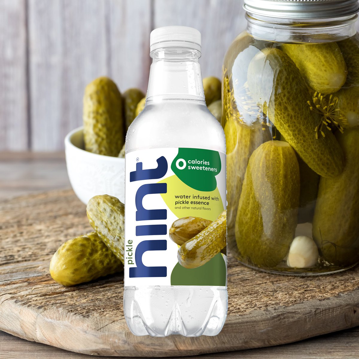 Introducing our newest flavor, Pickle! 🙌 Fans have been begging us for years to make this flavor and we're thrilled to say we've FINALLY found the perfect combo of dill, sour, gherkin & water. Don't wait! This flavor won't stick around past April 1st. 😉 #HintWater #AprilFools