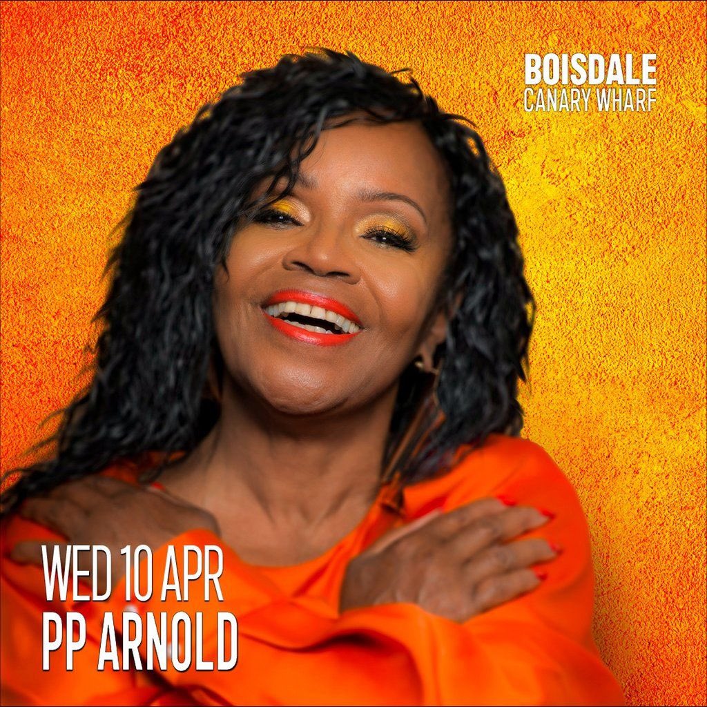 PP Arnold will be returning to @boisdaleCW on Wednesday 10 April. Enjoy the delightful tones of London’s First Lady of Soul as she takes you from the First Lady of Immediate to Soul Survivor via the Turning Tide. 🎫 Get your tickets today at pparnold.com/tours-gigs