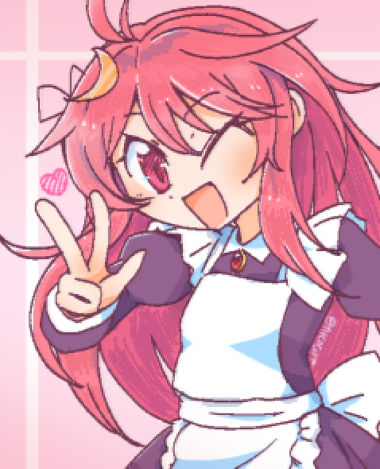 うーちゃんメイド服着てもかわいいぴょん!遅れっぴょーん!ヤッター!メイド卯月できたよー!!#艦これ版深夜の真剣お絵描き60分一本勝負 #艦これ版真剣お絵描き60分一本勝負_20240401 