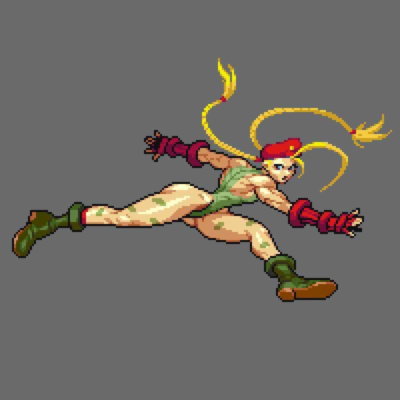 Omegachainoboy's tweet photo. cammy white 
#pixelart https://t.co/rdQiap2a7S