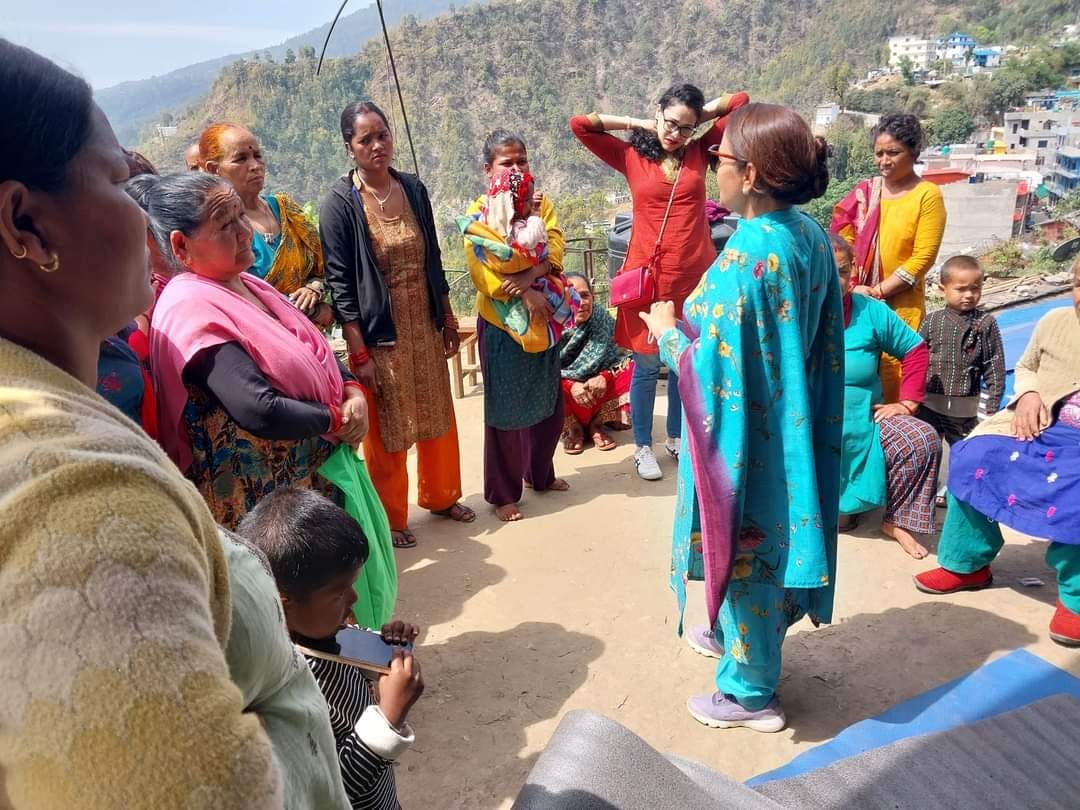 Today, April 1st, #FEDO and #WFDM, supported by #UNWomen, have engaged in discussions on income, livelihood support, and distributed relief materials among earthquake-affected women in Bheriganga Municipality of Jajarkot , while also providing nutritious food to children.