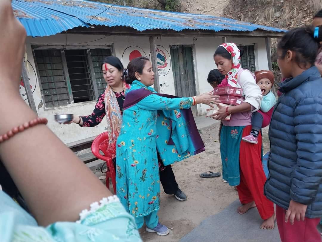 FeministDalit's tweet photo. Today, April 1st, #FEDO and #WFDM, supported by #UNWomen, have engaged in discussions on income, livelihood support, and distributed relief materials among earthquake-affected women in Bheriganga Municipality of Jajarkot , while also providing nutritious food to children. https://t.co/m2o8x9gisH