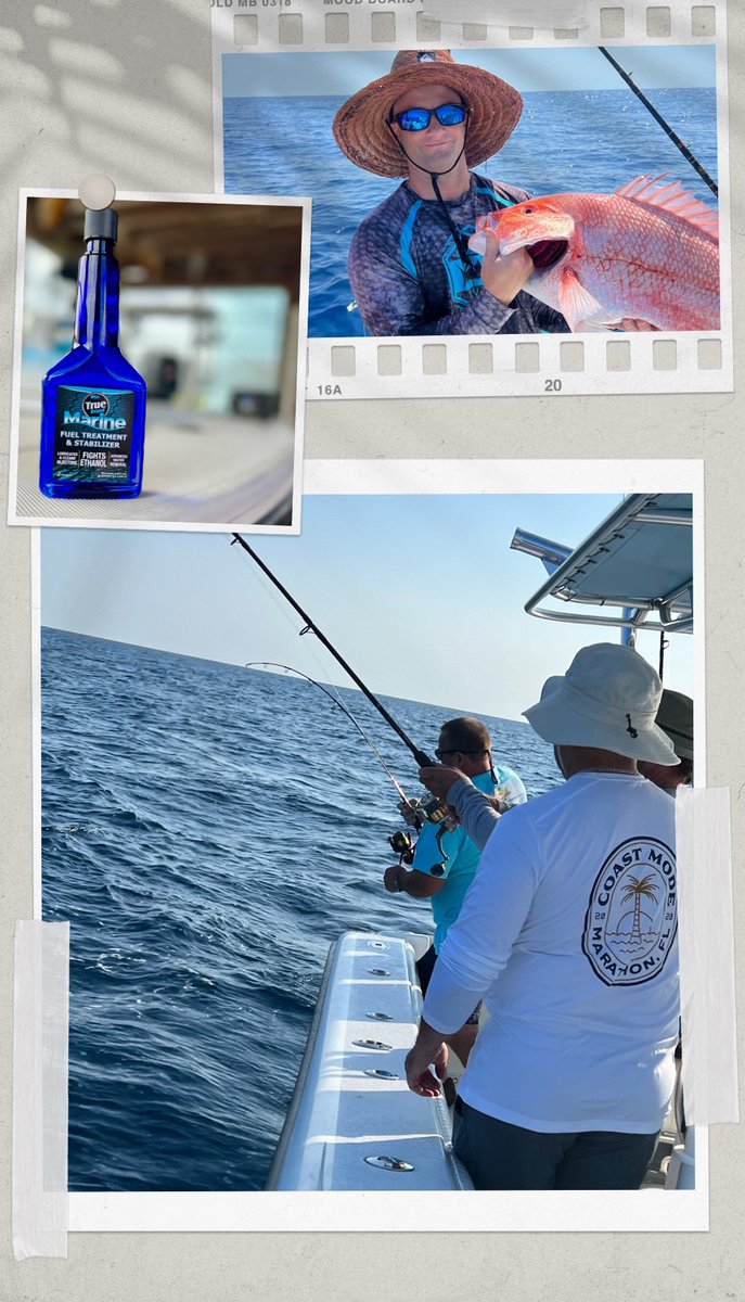 Nothing beats relaxing 😎 on the water and reeling in a couple of big ones, knowing you’ve protected your engine with True Brand Marine Fuel Treatment and Stabilizer. 💙💪 Order online now at truebrandmarine.com True Brand Marine - Keeps You on the Water Longer! #TrueBrand