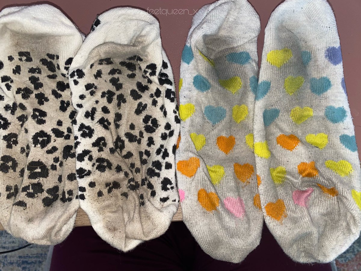 I have these socks ready to sell! Willing to sell both as a bundled price too. Both have been worn for about 3ish weeks 🥵 SERIOUS BUYERS ONLY sockfetish dirtysocks stinkysocks feetfetish