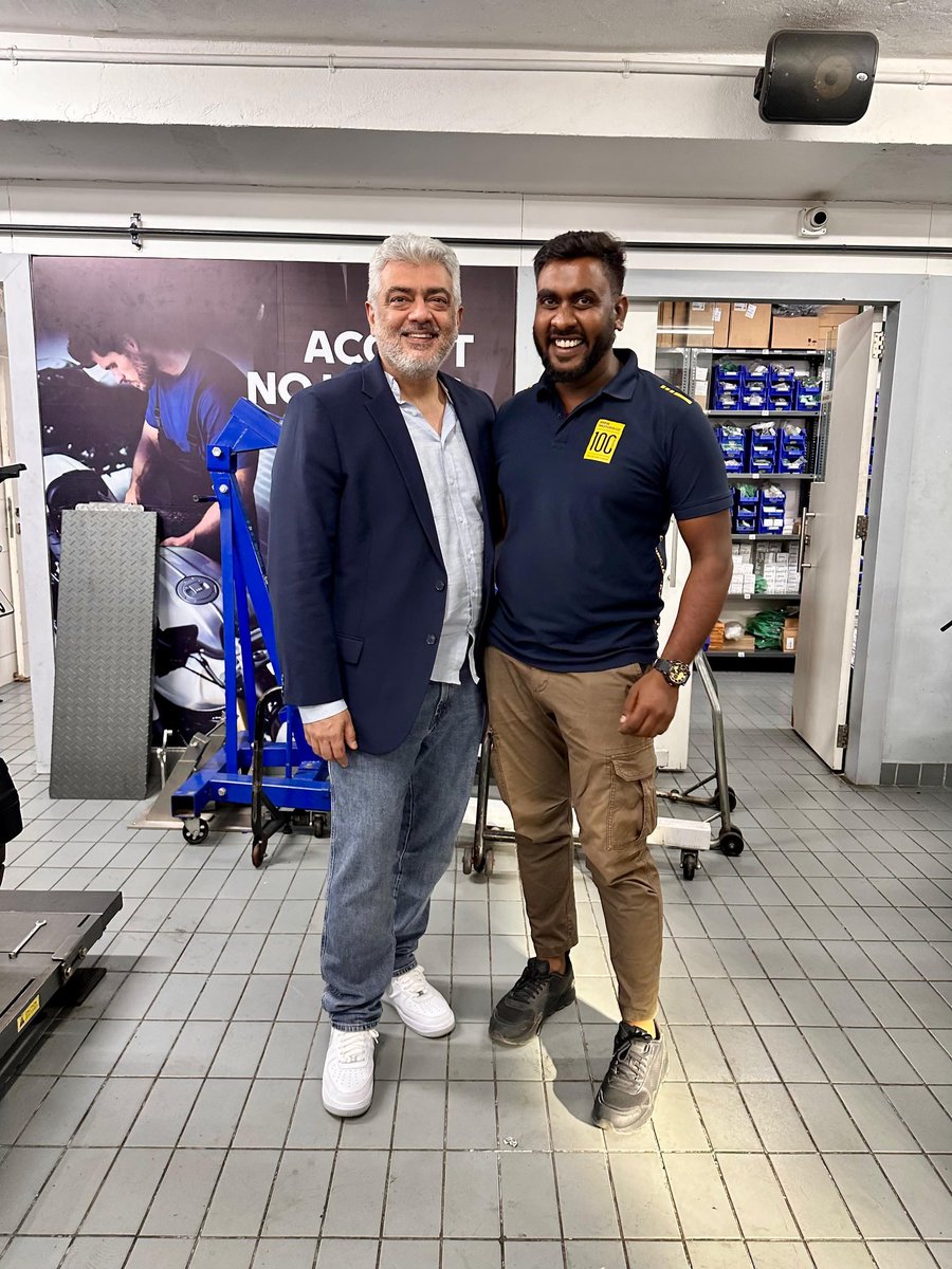 Thala Recent Pic ❤️ #AjithKumar #Vidaamuyarchi #GoodBadUgly