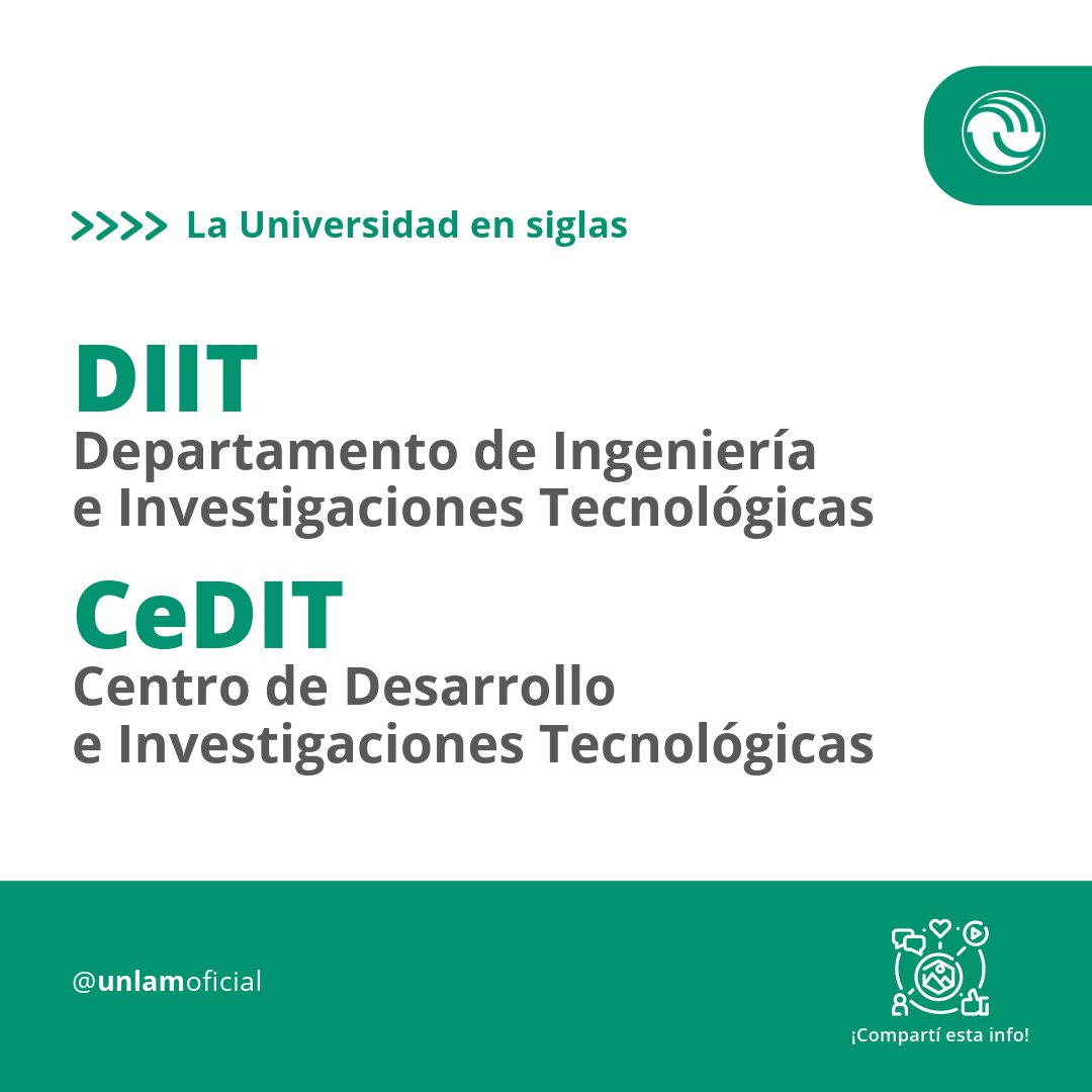 UnlamOficial's tweet photo. 🤔 ¿Sabés qué significan las siglas que se usan en nuestra Universidad? 🤔

▶️ Deslizá para enterarte más

#UNLaM #Universidad #siglas https://t.co/E2WFWMTRnk