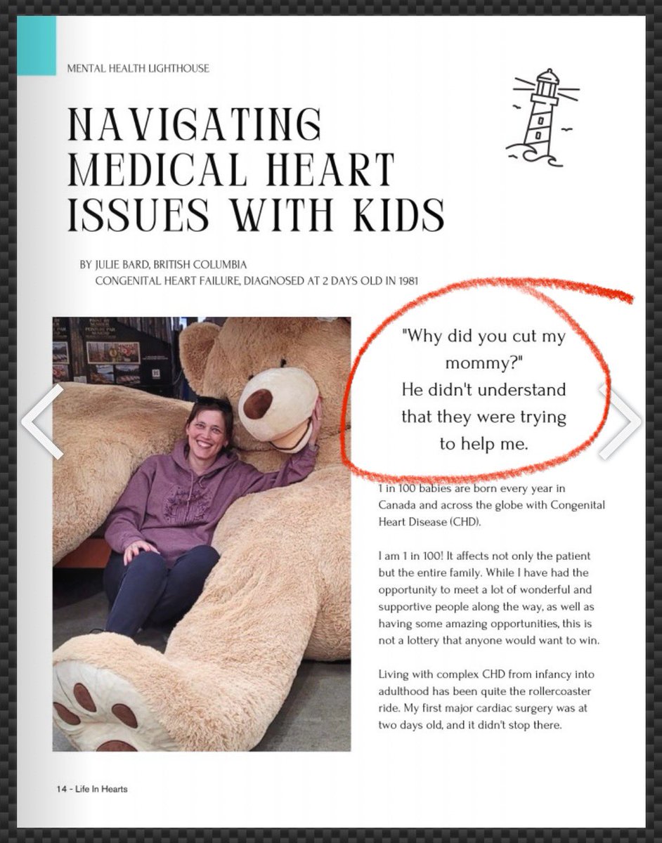 The 2nd issue of LifeInHearts e-mag is officially up!!! Many powerful articles by WWLE… 

Go to LifeInHearts.ca for the link 
Here is an excerpt …

Please RT! Would love to see this spread far and wide!!! 
#StrongerTogether #PatientsVoices #ItsAboutLife #HerHeartMatters