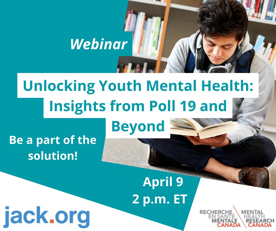 What is the current state of mental health of young Canadians? Join us for a webinar on April 9th where we'll explore the complexities of youth mental health in Canada and talk about strategies for support and resilience. Don’t miss out! bit.ly/3Tzdcg7 #Youthmentalhealth