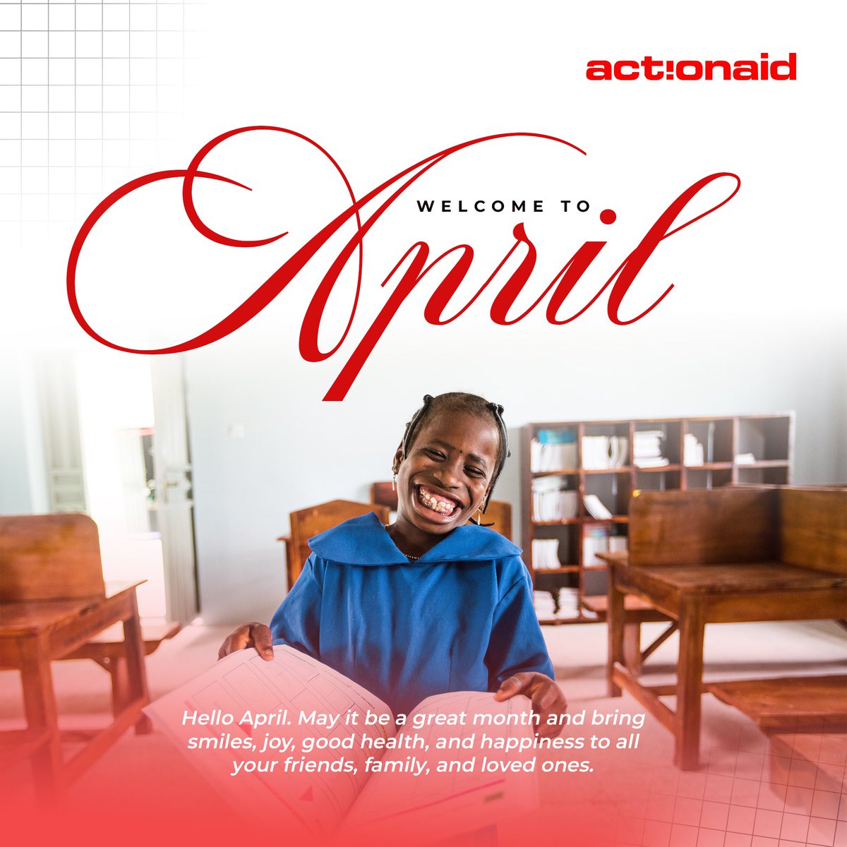 Hello April. May it be a great month and bring smiles, joy, good health, and happiness to all your friends, family, and loved ones.