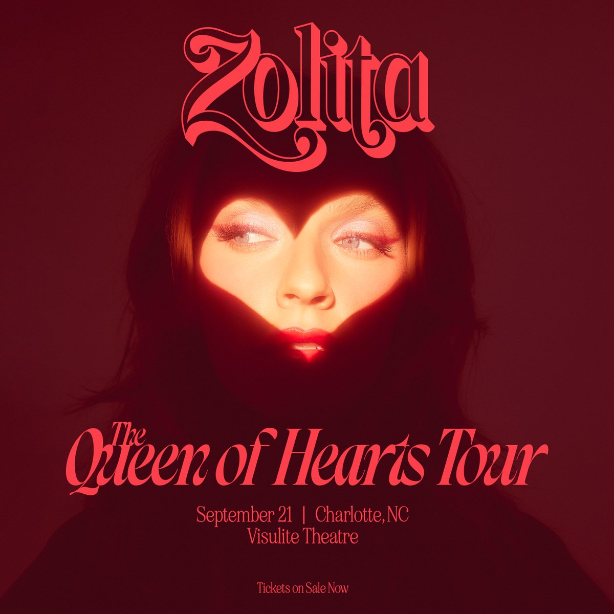 ANNOUNCING 9/21 @zolitaofficial will be performing LIVE at the @VisuliteTheatre in Charlotte, NC! ON SALE FRIDAY 10 am 👇 visulite.com/shows/details/…
