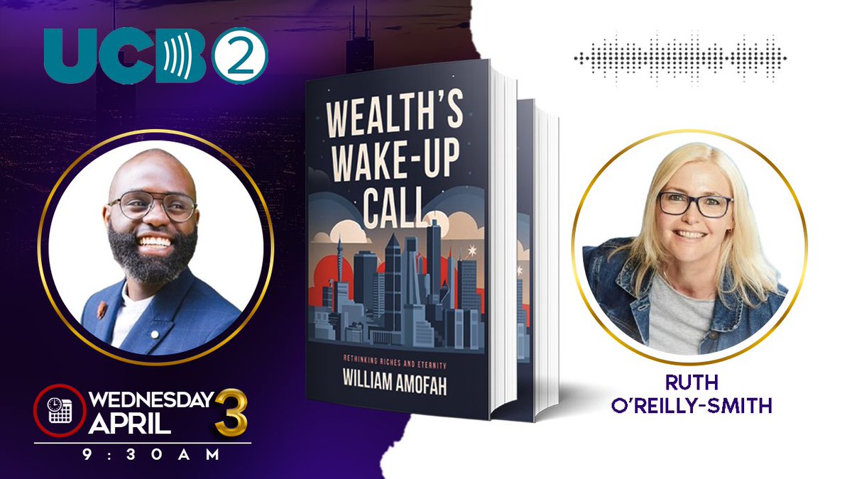 🚨 Interview Alert! Excited to be on @UCBMedia this Wednesday morning to speak about my new book!🥳🥳🥳 ➡️Buy the book here: amzn.eu/d/bx8rwwt