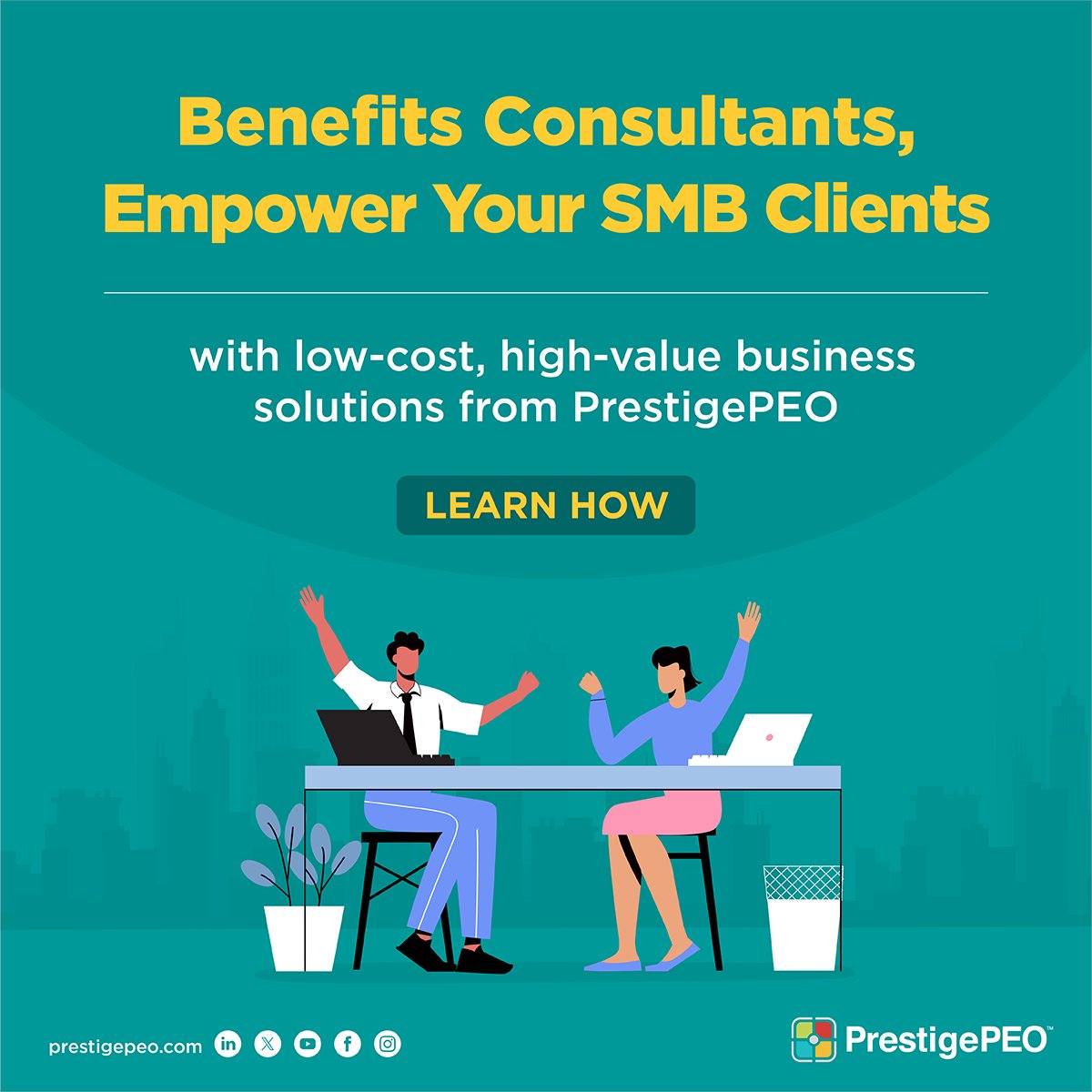 PrestigePEO's tweet image. #BenefitsConsultants, empower your SMB clients with Fortune 500-level #employeebenefits and expert #HRadmin services that won’t break the bank. See the strength a #PrestigePEO partnership can bring to your clients’ small businesses. bit.ly/4cGP6bS