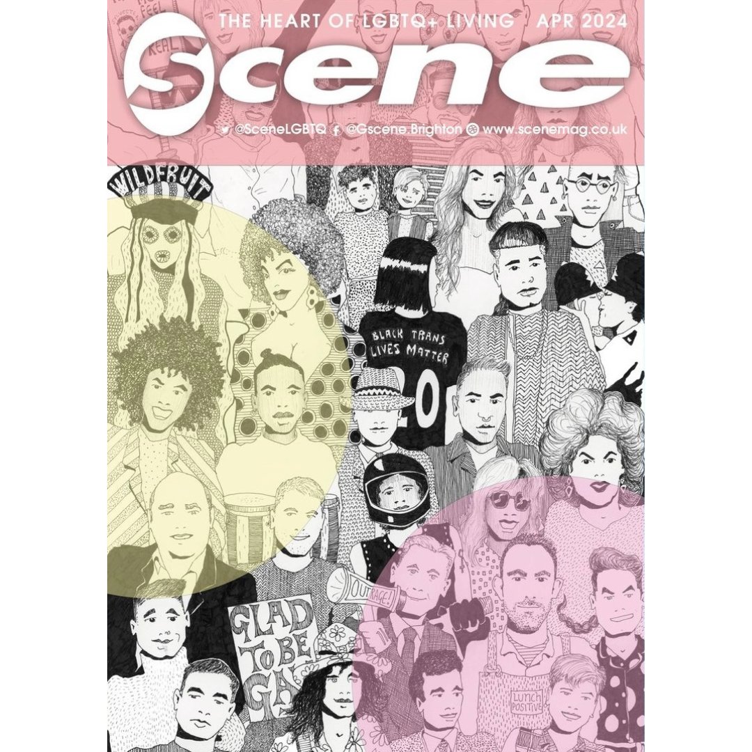 The April issue of Scene Magazine has arrived, and it's filled with a variety of 'LGBTQ+ news, features, interviews, art reviews, opinions and a nifty round-up of the best LGBTQ+ venues in Brighton' 🌈 #CoversWeLove