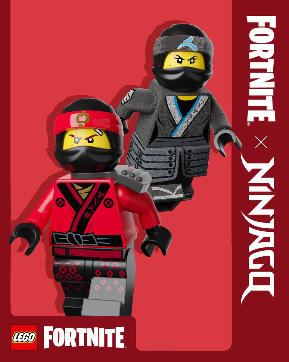 gardybricks's tweet photo. Epic Games finally revealed six new NINJAGO® skins coming to the Item Shop in #LEGOFortnite! https://t.co/hvVzNdFm6W