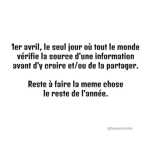 La leçon du 1er avril à appliquer toute l’année 👇🏼