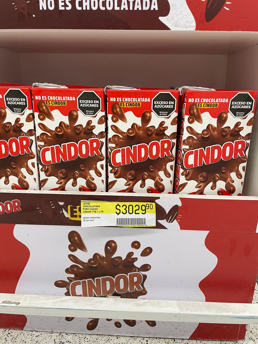 PreciosRosario2's tweet photo. #CindorEnRosario 

👉🏻 Índice Chocolata #Cindor 1 litro

💰 $999 #Micropack 📸
💰 $1500 #ArcoIris
💰 $2000 #LaGallega
💰 $3029 #Coto 📸

#FotoTestigo 📸 https://t.co/SazbvPZdep