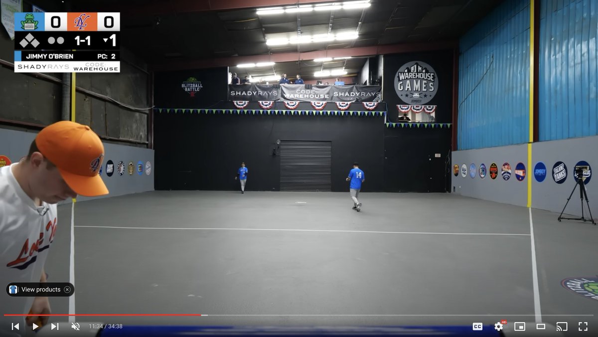 evolution of the blitzball setup in the warehouse