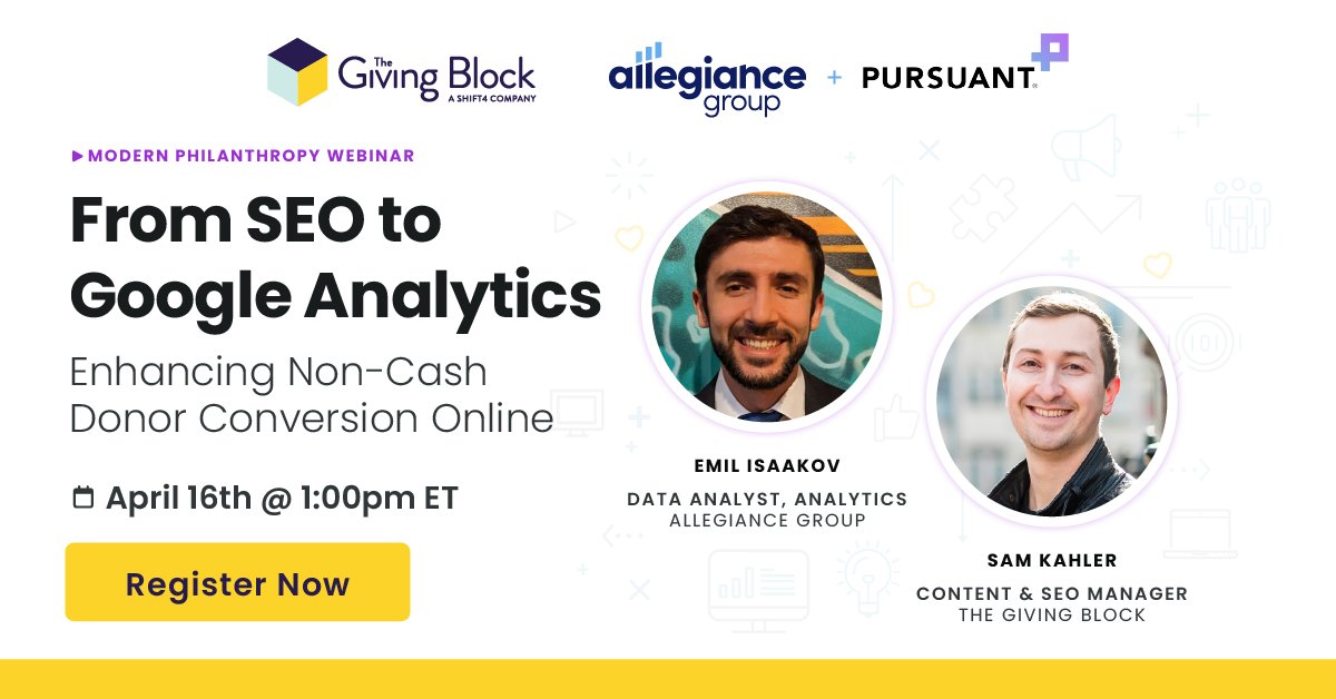 🎉 Exciting News! 🌟 Discover how to boost donor engagement with non-cash gifts at our Modern Philanthropy Webinar on April 16th at 1 PM ET. Featuring Emil Isaakov from @AllegGroup & our very own @Kahler_Swift. Register now to secure your spot: bit.ly/3VBgKRL