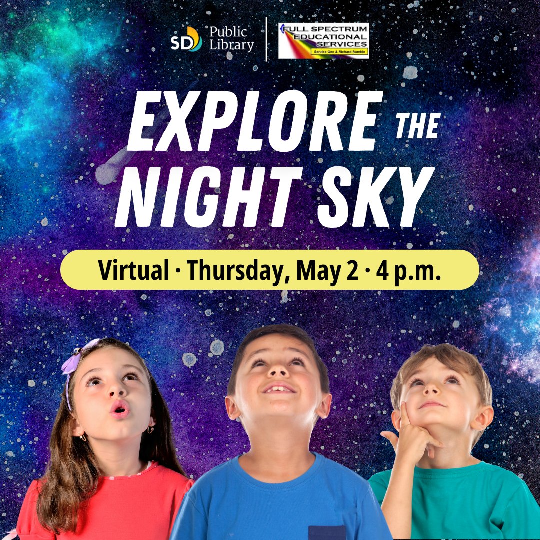 SDPublicLibrary's tweet photo. Did you know #SpringIntoSTEAM workshops has virtual workshops in addition to our in-person programs? Registration just opened for three! Get the details and signup online: https://t.co/3atuEAyfm1 https://t.co/VjgWNo8ERD