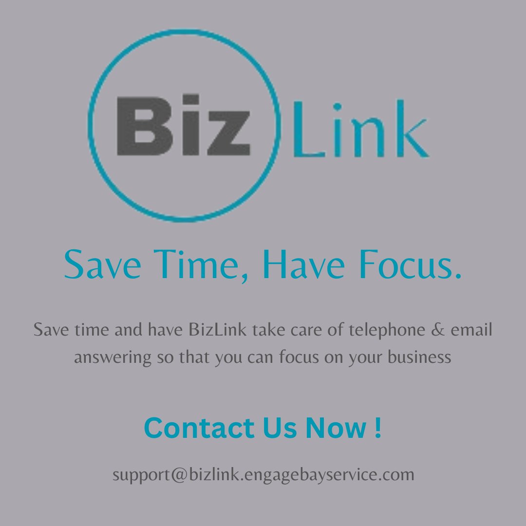 Logolink_'s tweet image. Enquire About How BizLink Can Help You !

Contact: support@bizlink.engagebayservice.com

#BusinessGrowth #BusinessStrategy #businesstips #virtualassistant #FridayFeeling #fridaymorning #uk
