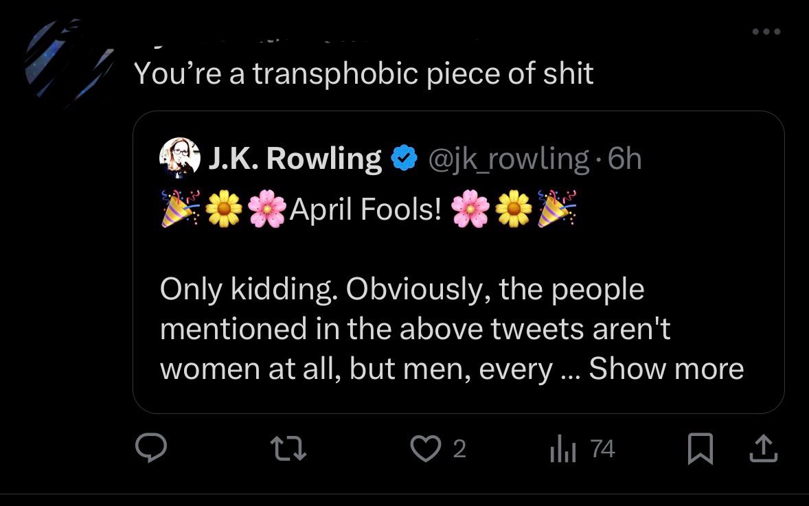 J.K. Rowling tweet media