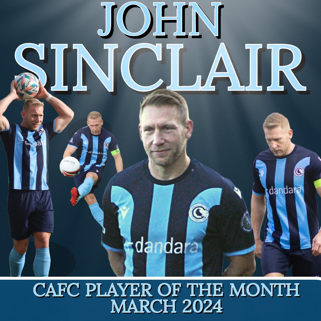 CrowboroughAFC's tweet photo. Rounding off the bank holiday with our player of the month announcement.
Mr John Sinclair, as voted for by you. Well done, Sincs 👏 https://t.co/fzwV2DwX80