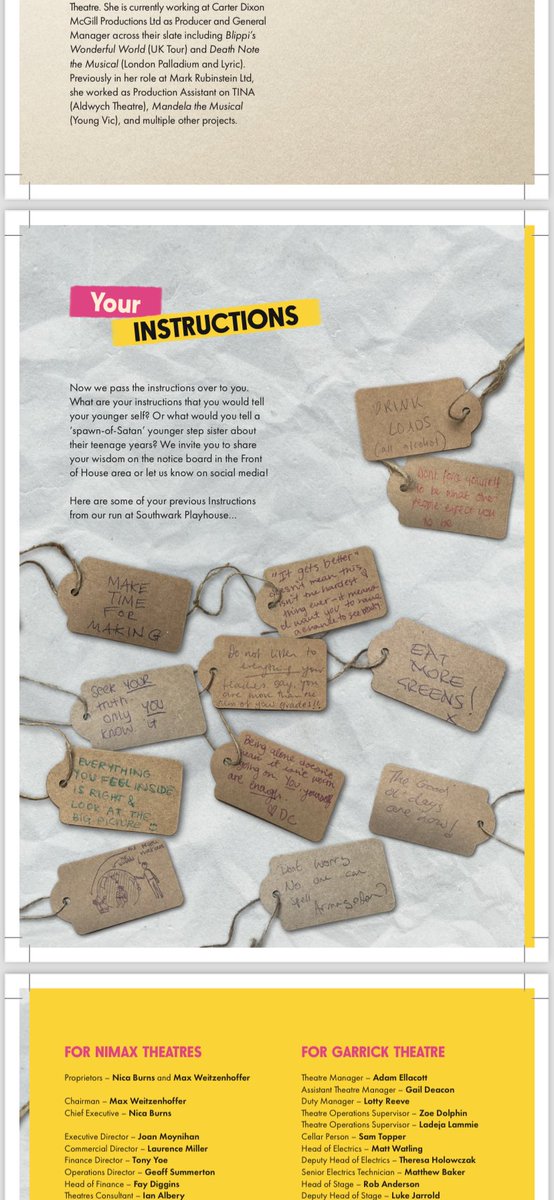 What are your ‘Instructions’ to your younger teenage self? Enter our #giveaway to #WIN 2 tickets to Teenage Armageddon for a performance of your choice before 28th April. 

Just follow us, RT, and let us know your instructions to your younger teenage self! Closes 5 April. 💕