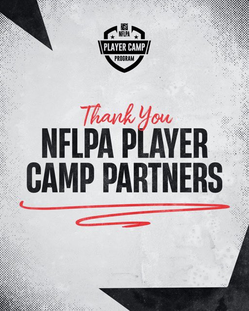 Thanks <a href="/NFLPA/">NFLPA</a> and NFLPA Player Camp Partners for helping support my youth football camp this Summer! 

Save the date July 13th, 2024! More details to come ‼️🏈