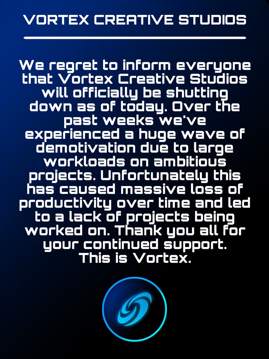 VTXCreate's tweet photo. We love you 💙 #VortexCreative #VortexForever https://t.co/7u059FWCxW