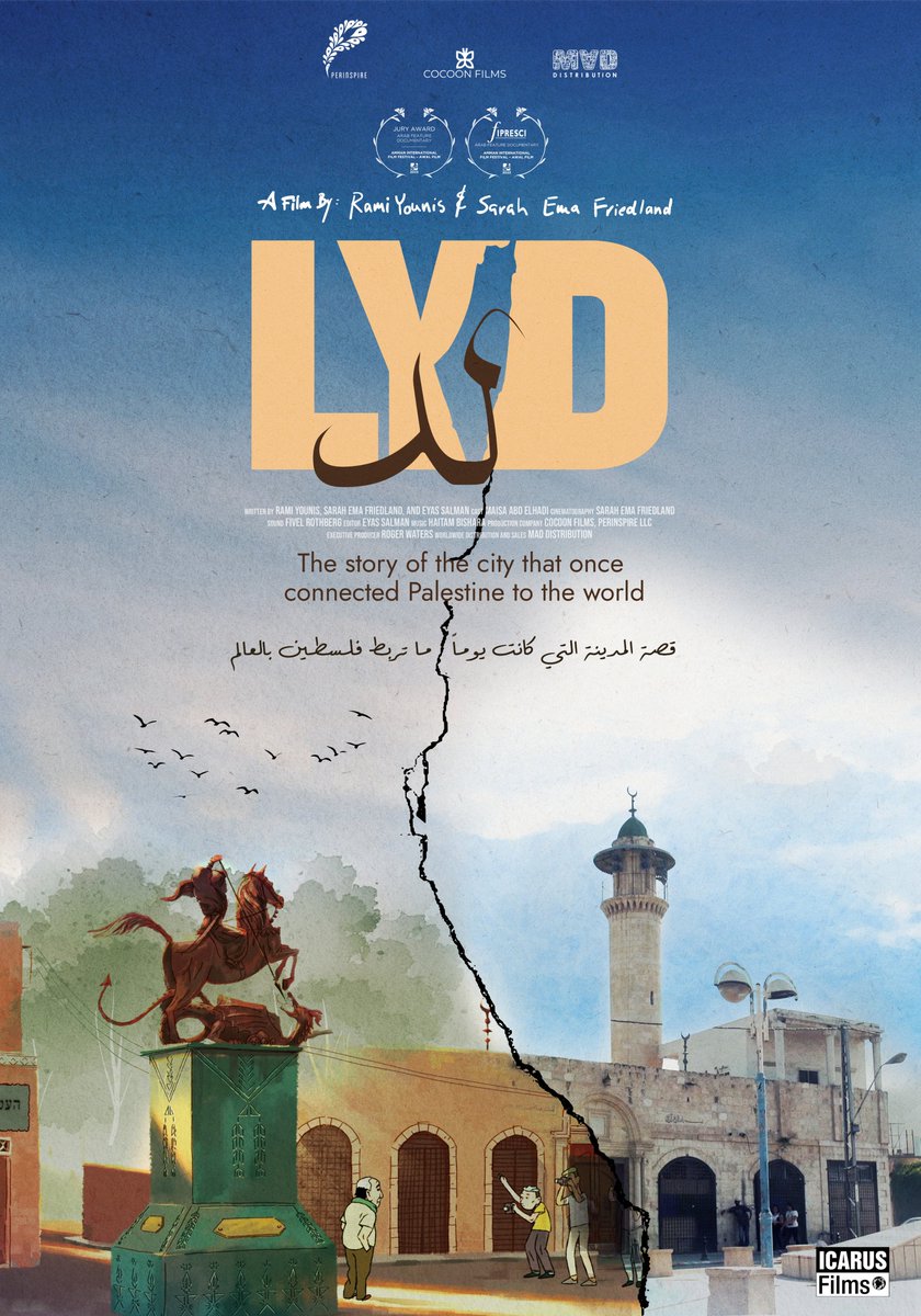 Acquisition News‼️ Icarus Films presents LYD by Rami Younis & Sarah Ema Friedland, a documentary following the rise and fall of a city that once connected Palestine to the world. LYD dares to ask: What if the Nakba hadn't happened? Coming soon @DCTVny icarusfilms.com/if-lyd